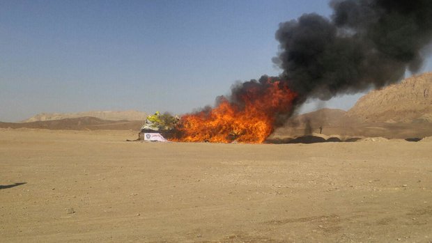 یک تن مواد مخدر در لرستان امحا شد