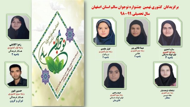 درخشش دانش آموزان اصفهانی در مرحله کشوری جشنواره نوجوان سالم
