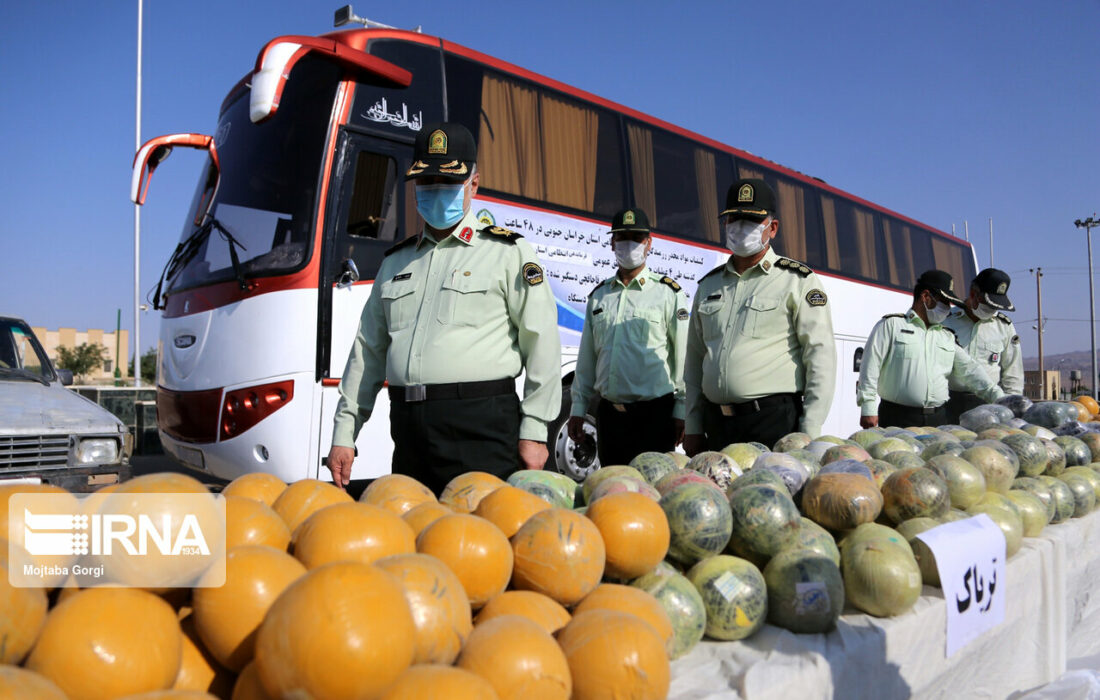 کشف ۴ تن موادمخدر از سوی ” پلیس کرمان در رزمایش فجر فاطمی