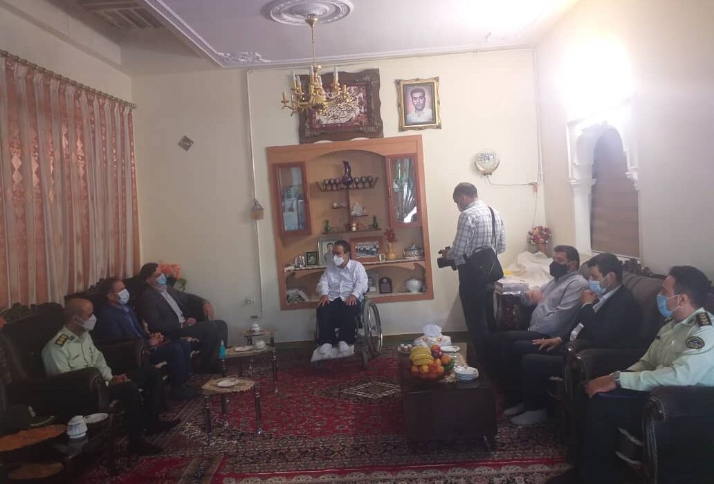 تجلیل از جانباز حوزه مبارزه با موادمخدر استان کرمانشاه