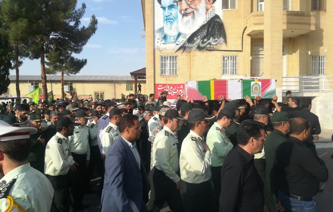 برگزاری مراسم تشييع پيكر پاک شهيد مدافع امنیت در يزد