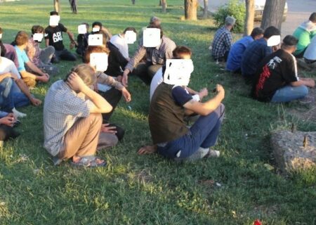 ۱۴۱ معتاد متجاهر در حاشیه شهر مشهد جمع آوری شدند