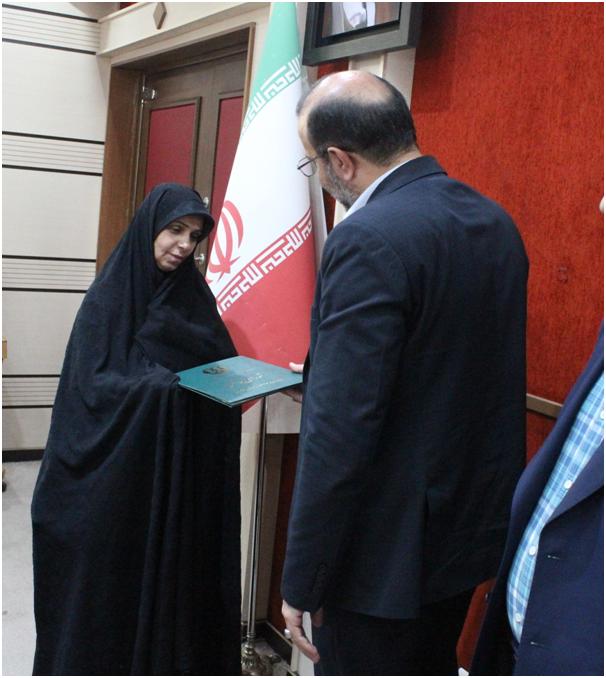 تجلیل از همسر شهید مبارزه با موادمخدر استان قزوین