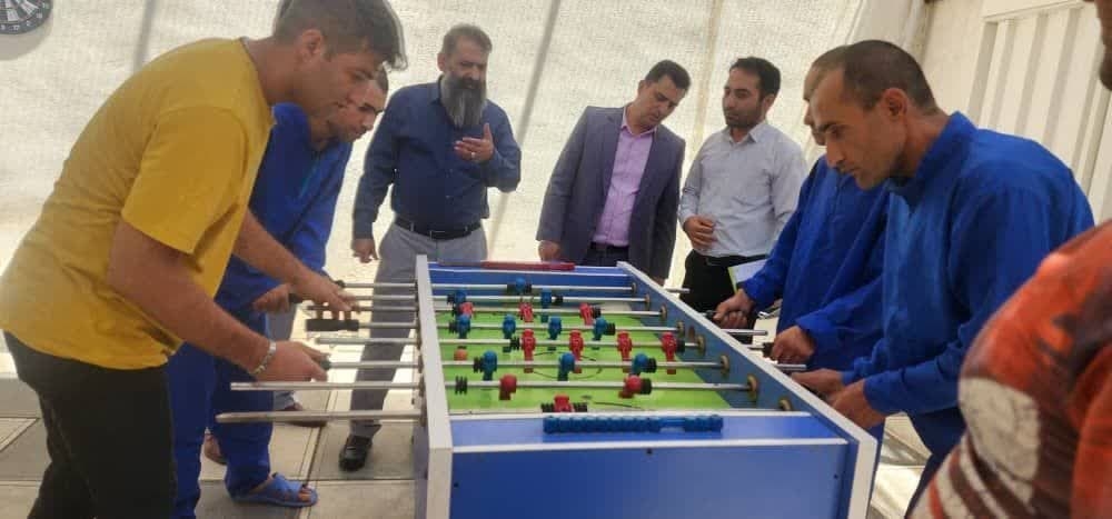 برگزاری مسابقات ورزشی در کمپ ترک اعتیاد موسسه طلوع سبز رهایی