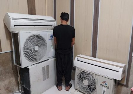 کشف ۲۰ کیلوگرم شیشه و هروئین در کولر گازی