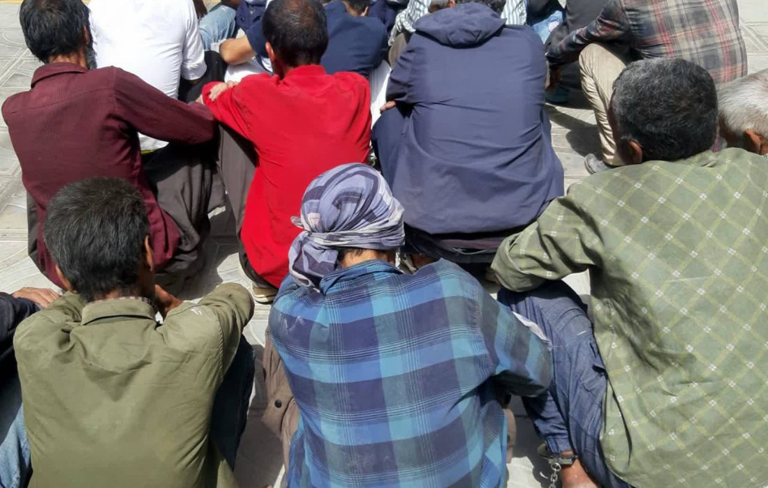 جمع آوری معتادان متجاهر در صالح آباد