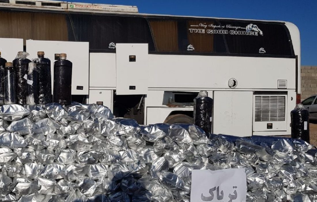 کشف ۸۸ کیلوگرم تریاک از یک دستگاه اتوبوس در نی ریز