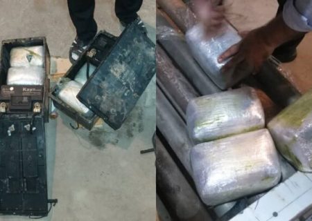 کشف مواد مخدر جاسازی شده در کاور باطری یک کامیون در گمرک آستارا