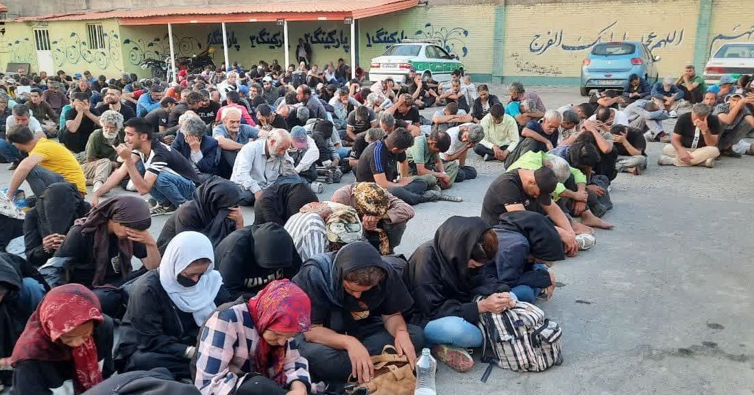 جمع آوری ۱۲۰۰ معتاد متجاهر در غرب تهران