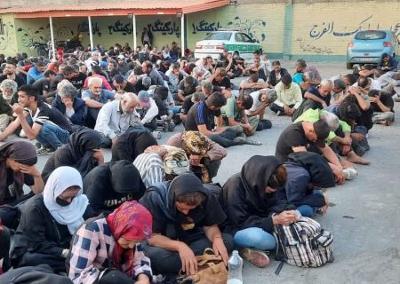 جمع آوری ۱۲۰۰ معتاد متجاهر در غرب تهران