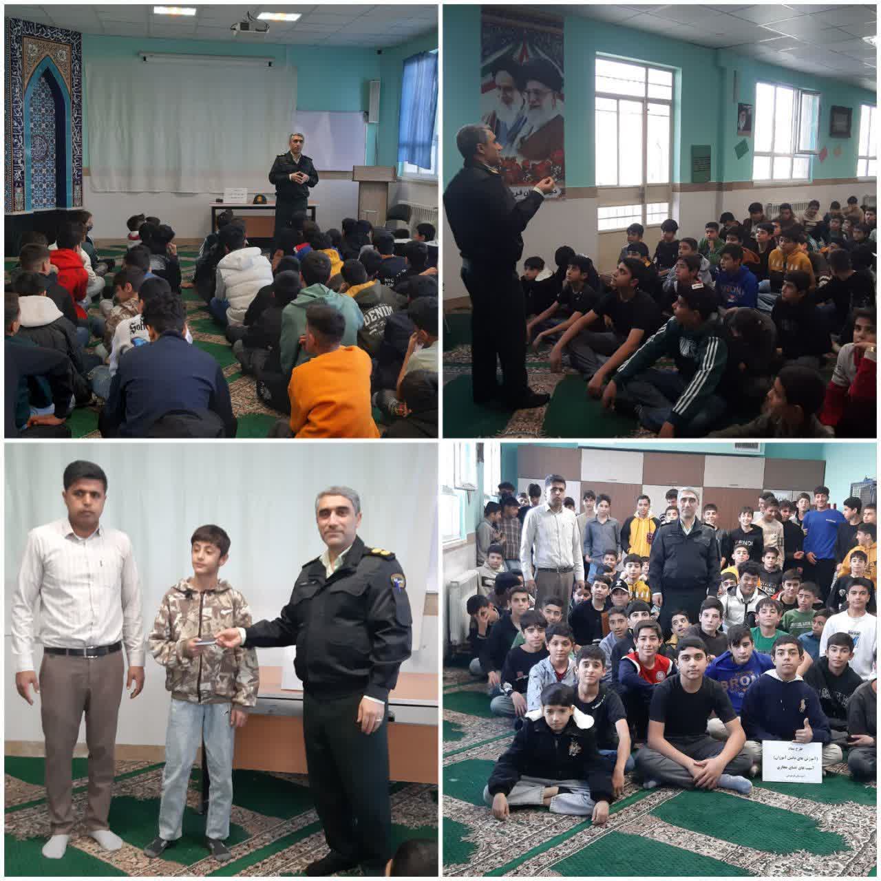 برگزاری کارگاه پیشگیری از آسیبهای مواد مخدر در دبیرستان فردوسی بجنورد