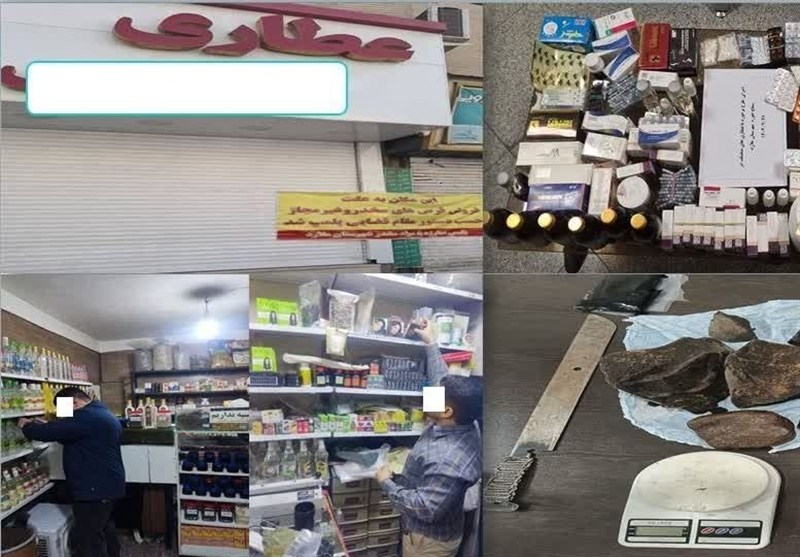 پلمب ۷ عطاری متخلف و کشف ۴۰ هزار قرص غیرمجاز در غرب استان تهران