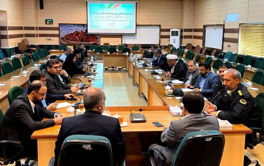 برگزاری شورای هماهنگی مبارزه با مواد مخدر شهرستان نهبندان