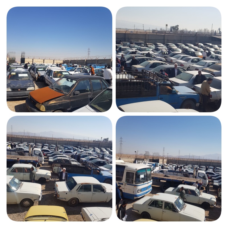 مزایده ۱۶۲ خودروی موضوع قانون مبارزه با مواد مخدر در فارس/ تعیین تکلیف اموال و ضربه به شبکه قاچاقچیان