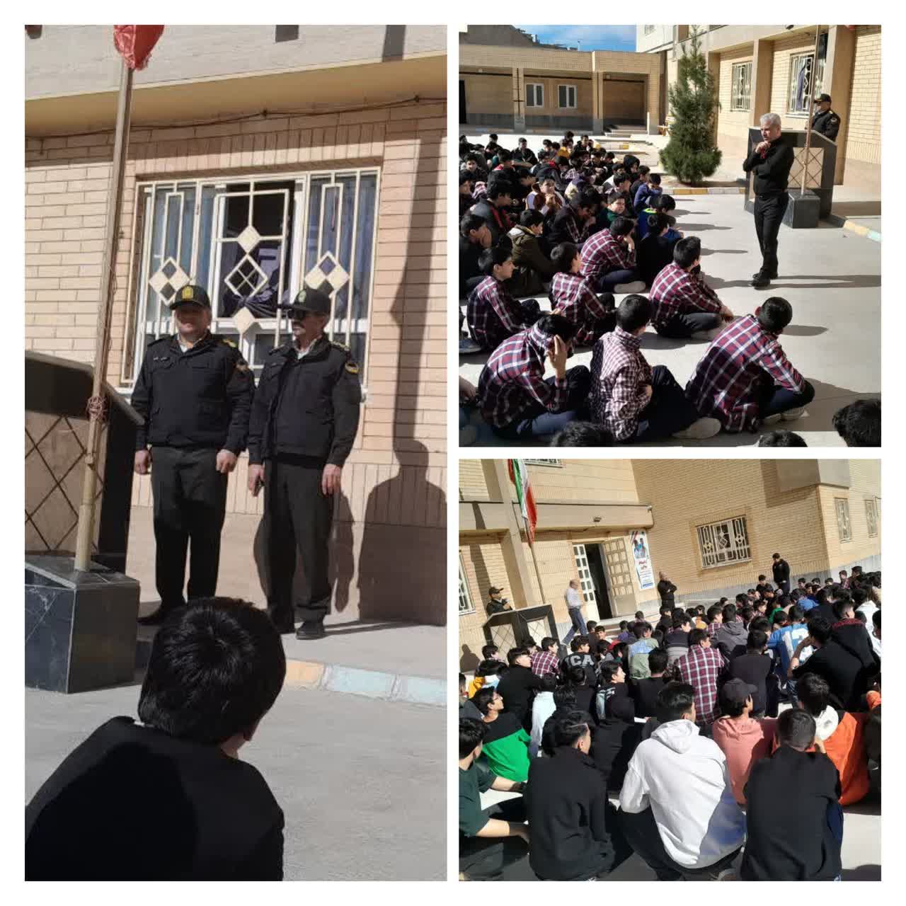 برگزاری نشست آموزشی پیشگیری از اعتیاد با مشارکت سمن‌ها در دبیرستان ابوریحان بجنورد