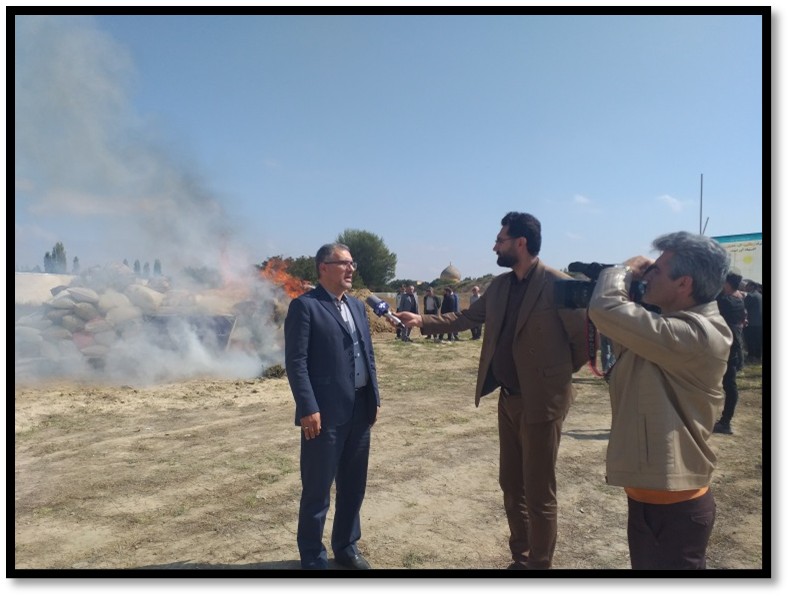 امحای بیش از ۱۳۰۰ کیلوگرم انواع مواد مخدر در اردبیل